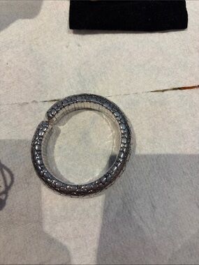 John Hardy Silver-Tone Textured Snake Cuff Bracelet